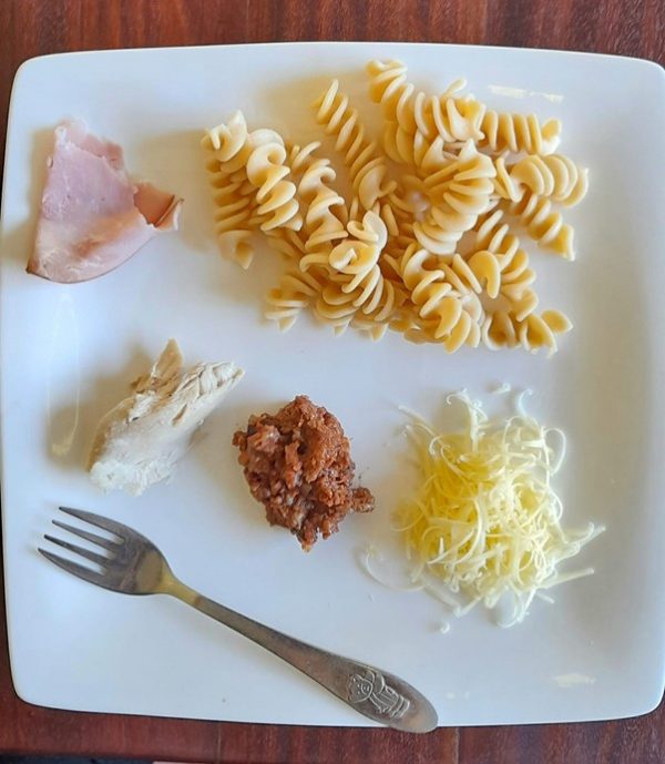 Pasta plus adding protein + other foods, for picky eaters The