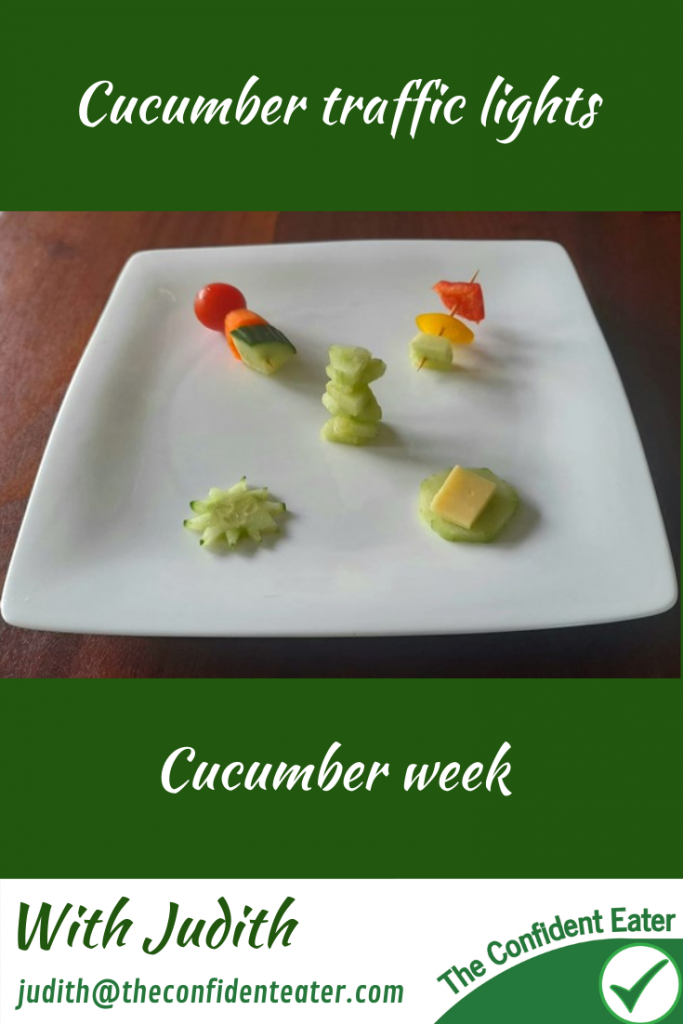 Cucumber traffic lights – helping picky eaters and fussy eaters with fun ways to try new foods #cucumbertrafficlights #funcucumberideas #cucumberrecipes #trynewfoods #funfoodsforpickyeaters, #funfoodsdforfussyeaters, #Recipesforpickyeaters, #helpforpickyeaters, #helpforpickyeating, #Foodforpickyeaters, #theconfidenteater, #wellington, #NZ, #judithyeabsley, #helpforfussyeating, #helpforfussyeaters, #fussyeater, #fussyeating, #pickyeater, #pickyeating, #supportforpickyeaters, #winnerwinnerIeatdinner, #creatingconfidenteaters, #newfoods, #bookforpickyeaters, #thecompleteconfidenceprogram, #thepickypack