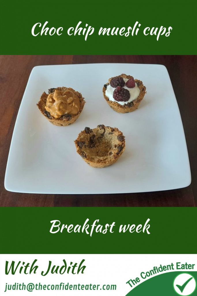 Choc chip breakfast cups – fun recipe for fussy eaters #chocchipbreakfastcupsforfussyeaters, #chocchipbreakfastcupsforpickyeaters, #chocchipbreakfastcups, #funbreakfastsforfussyeaters, #breakfastrecipes, #trynewfoods, #funfoodsforpickyeaters, #funfoodsdforfussyeaters, #Recipesforpickyeaters, #helpforpickyeaters, #helpforpickyeating, #Foodforpickyeaters, #theconfidenteater, #wellington, #NZ, #judithyeabsley, #helpforfussyeating, #helpforfussyeaters, #fussyeater, #fussyeating, #pickyeater, #pickyeating, #supportforpickyeaters, #winnerwinnerIeatdinner, #creatingconfidenteaters, #newfoods, #bookforpickyeaters, #thecompleteconfidenceprogram, #thepickypack