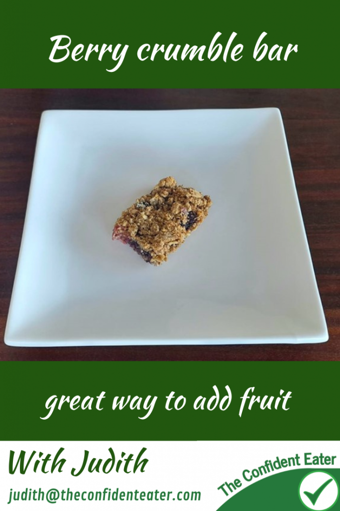 Berry crumble bar, Judith Yeabsley|Fussy Eating NZ, #berrycrumblebar, #berrcrumblebarforfussyeaters, # berrycrumblebarforpickyeaters, #trynewfoods, #funfoodsforpickyeaters, #funfoodsdforfussyeaters, #Recipesforpickyeaters, #helpforpickyeaters, #helpforpickyeating, #Foodforpickyeaters, #theconfidenteater, #wellington, #NZ, #judithyeabsley, #helpforfussyeating, #helpforfussyeaters, #fussyeater, #fussyeating, #pickyeater, #pickyeating, #supportforpickyeaters, #winnerwinnerIeatdinner, #creatingconfidenteaters, #newfoods, #bookforpickyeaters, #thecompleteconfidenceprogram, #thepickypack, #fixfussyeatingNZ